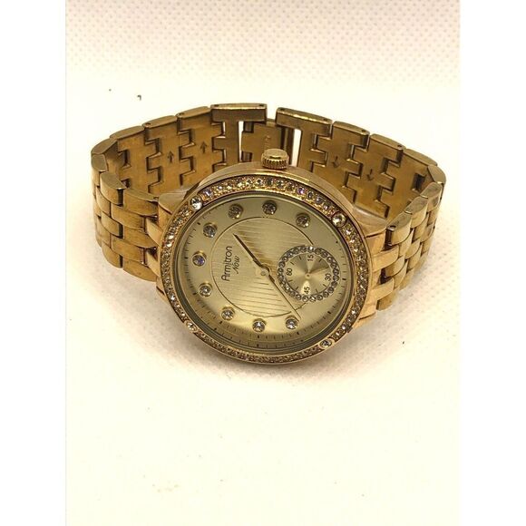 Armitron Now 75/5234GP Womens Gold Stainless Steel Analog Dial Quartz Watch KS59 - Picture 5 of 9
